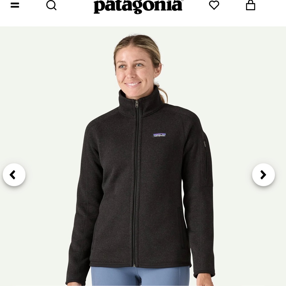 Patagonia Women's Better Sweater Fleece Black Utility Jacket